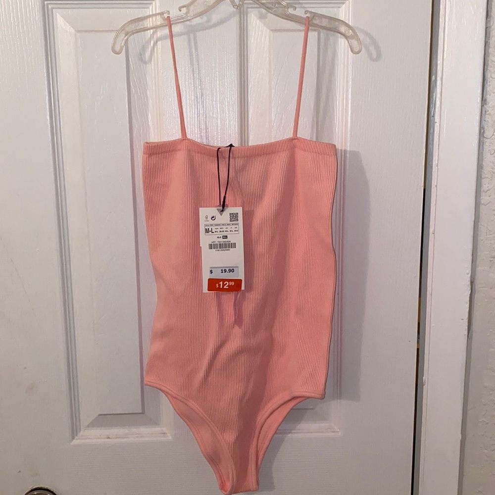 Pretty in pink bodysuit Zara